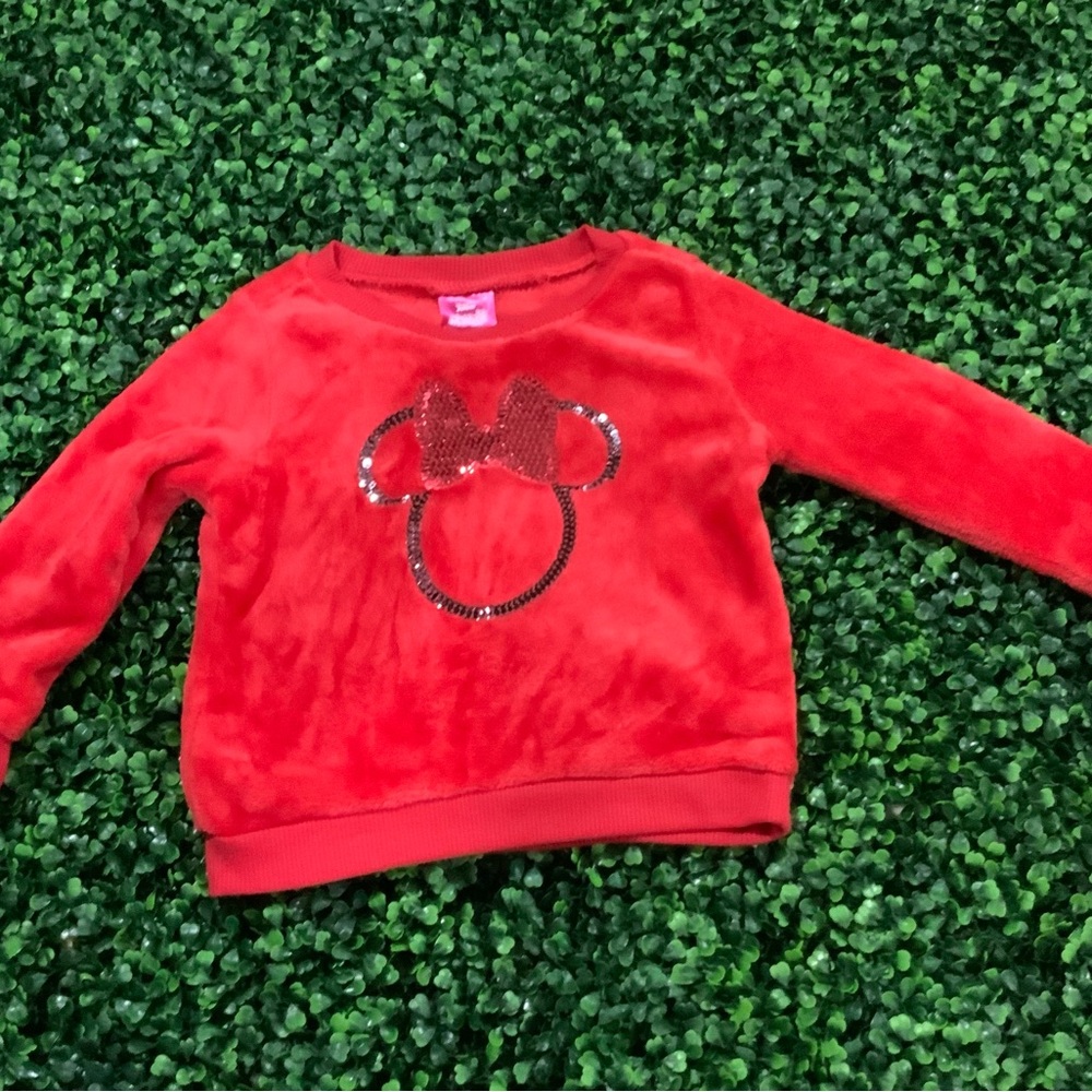 Disney Red Minnie Mouse Sequin Sweatshirt